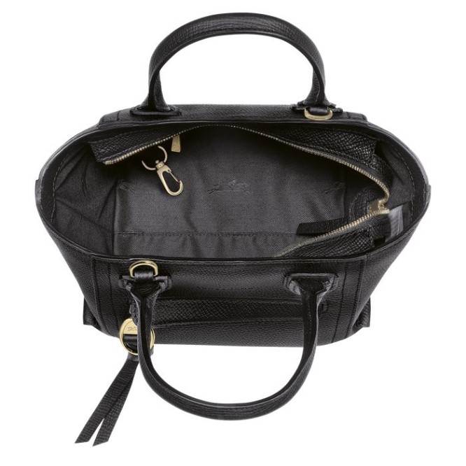 Black Longchamp Mailbox S Women's Top-handle Bags | US-8301HYM