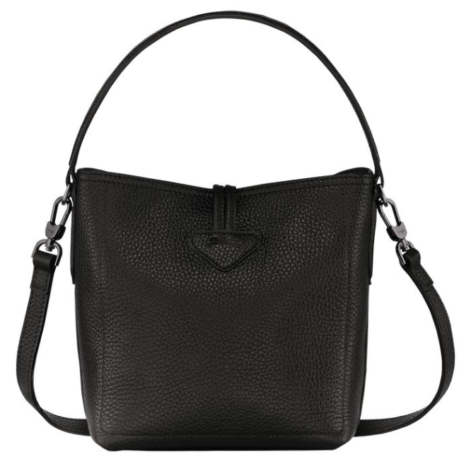 Black Longchamp Roseau Essential S Women's Top-handle Bags | US-7264KFQ