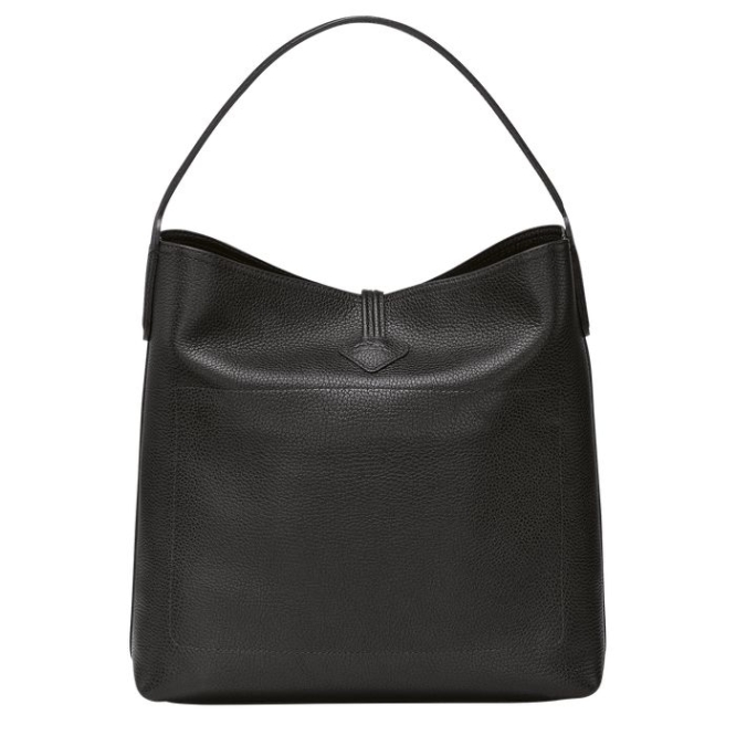 Black Longchamp Roseau Essential Women's Shoulder Bags | US-0714CAK