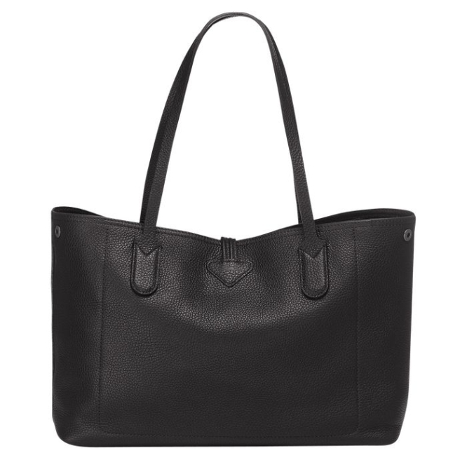 Black Longchamp Roseau Essential Women's Shoulder Bags | US-0824GDT