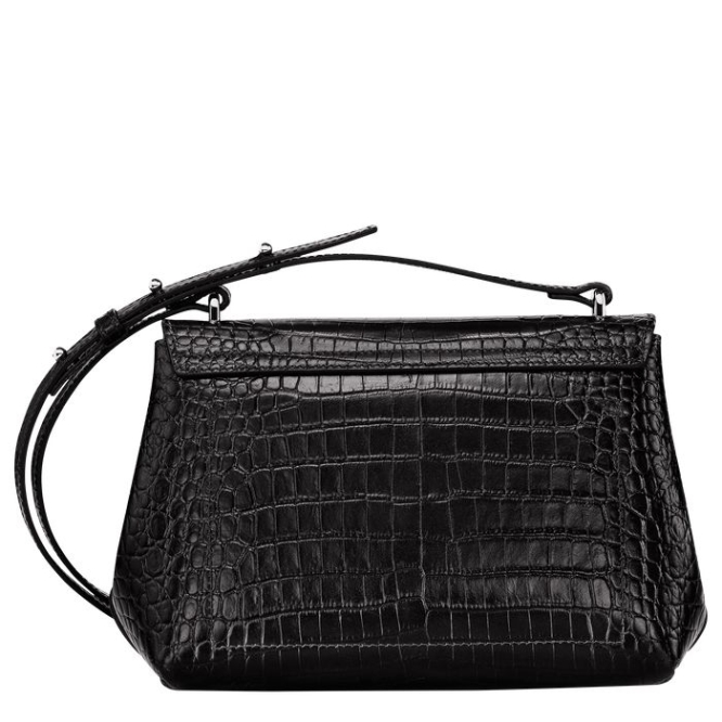 Black Longchamp Roseau S Women's Crossbody Bags | US-1760NCK