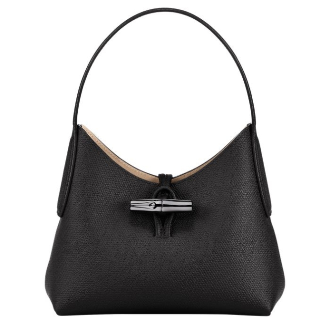 Black Longchamp Roseau XS Women\'s Shoulder Bags | US-3462WZY