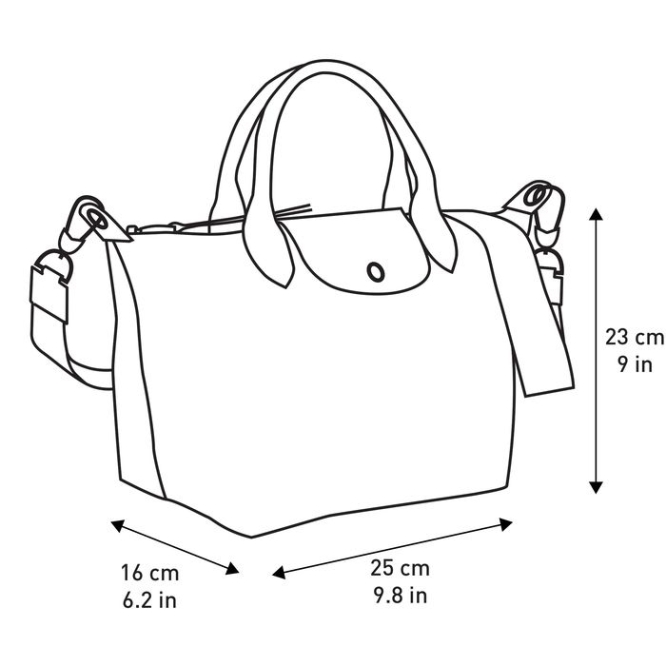 Black White Longchamp Le Pliage Lgp S Women's Top-handle Bags | US-2719OTW