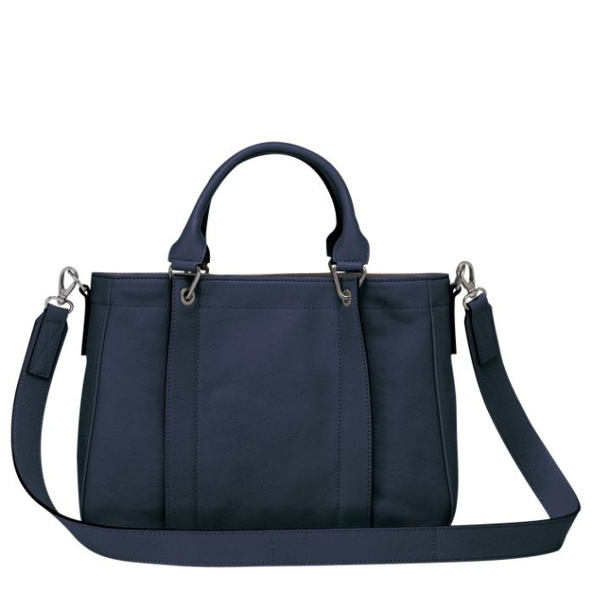 Blue Longchamp 3D S Women's Top-handle Bags | US-7085TAR