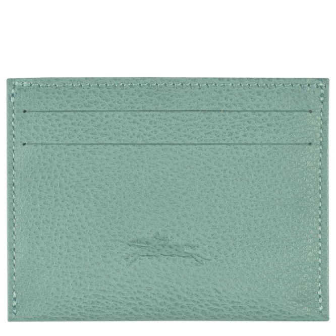 Blue Longchamp Le Foulonné Men's Cardholders & Coin Purses | US-1465HKM