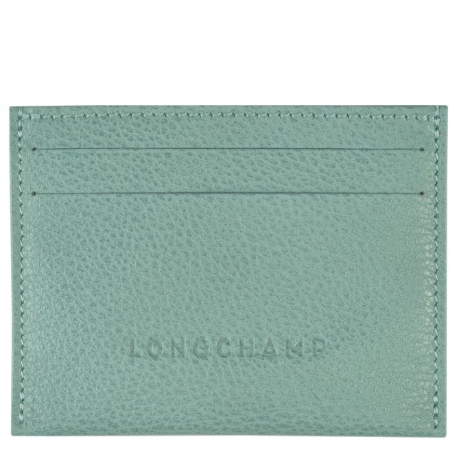 Blue Longchamp Le Foulonné Men\'s Cardholders & Coin Purses | US-1465HKM