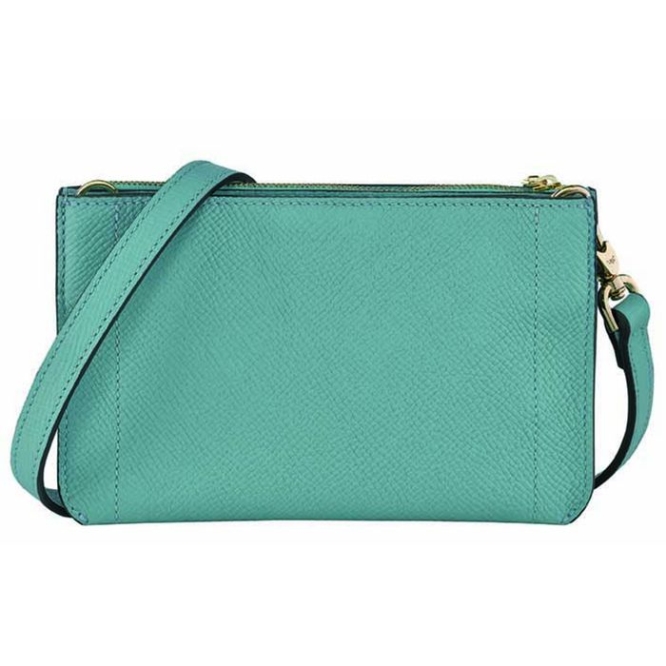 Blue Longchamp Mailbox Women's Wallets On Chain | US-8370IVF