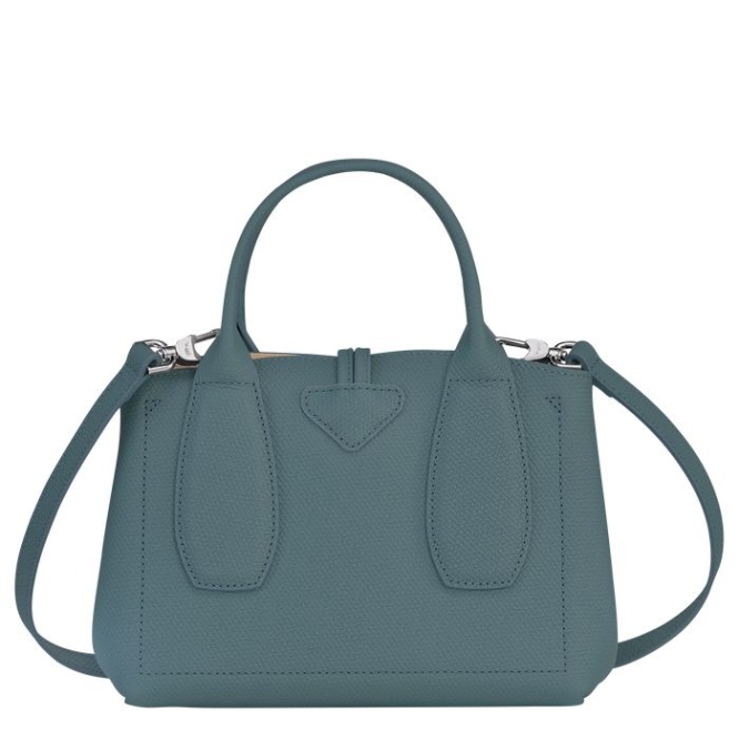 Blue Longchamp Roseau S Women's Top-handle Bags | US-1430OCQ