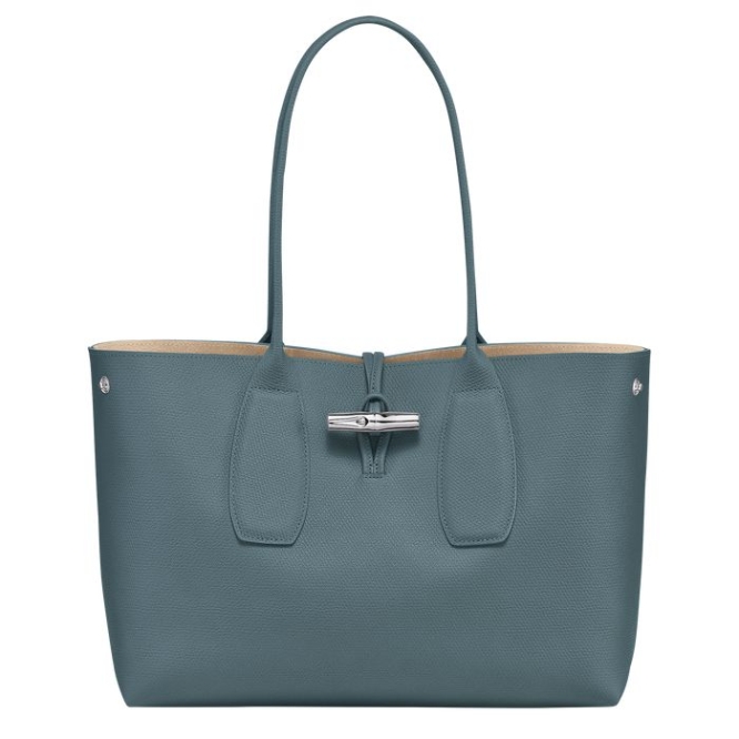 Blue Longchamp Roseau Women's Shoulder Bags | US-6245LZP