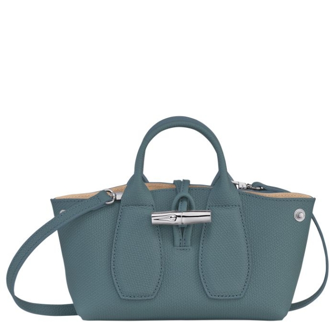 Blue Longchamp Roseau XS Women's Top-handle Bags | US-3056VGP