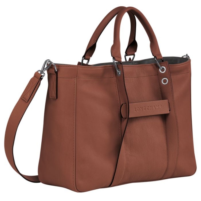 Brown Longchamp 3D M Women's Top-handle Bags | US-8026ULD