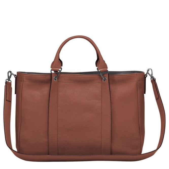 Brown Longchamp 3D M Women's Top-handle Bags | US-8026ULD