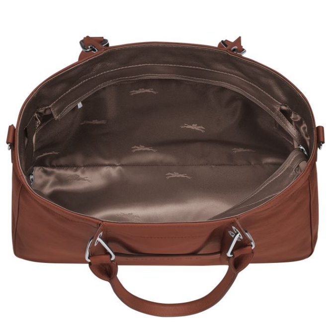 Brown Longchamp 3D M Women's Top-handle Bags | US-8026ULD