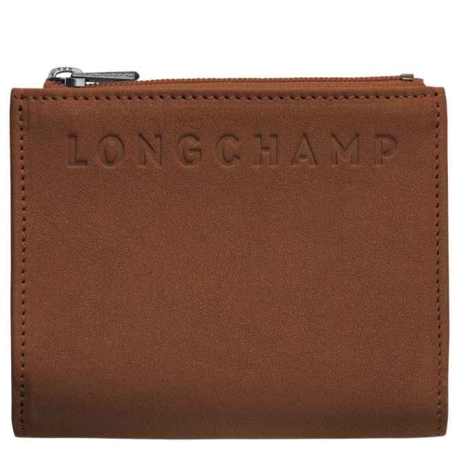 Brown Longchamp 3D Men\'s Wallets | US-0371JNV