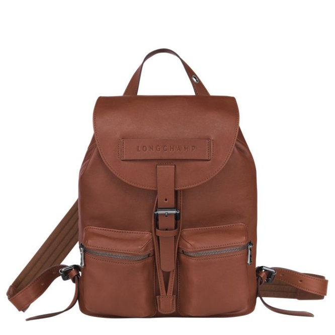 Brown Longchamp 3D S Men\'s Backpacks | US-0382KLA