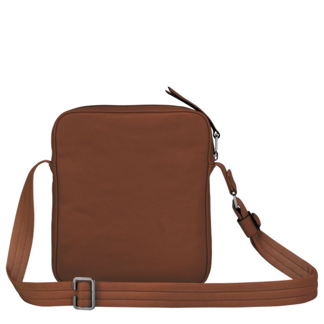 Brown Longchamp 3D S Men's Crossbody Bags | US-4189ZMX