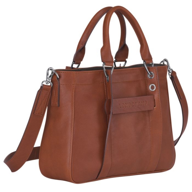 Brown Longchamp 3D S Women's Top-handle Bags | US-8734ZWJ