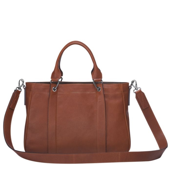 Brown Longchamp 3D S Women's Top-handle Bags | US-8734ZWJ