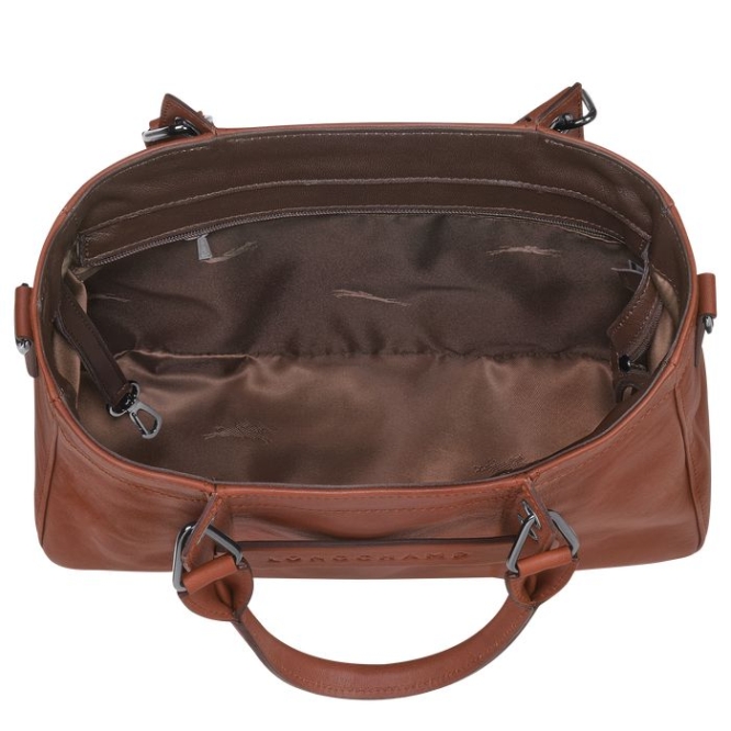 Brown Longchamp 3D S Women's Top-handle Bags | US-8734ZWJ