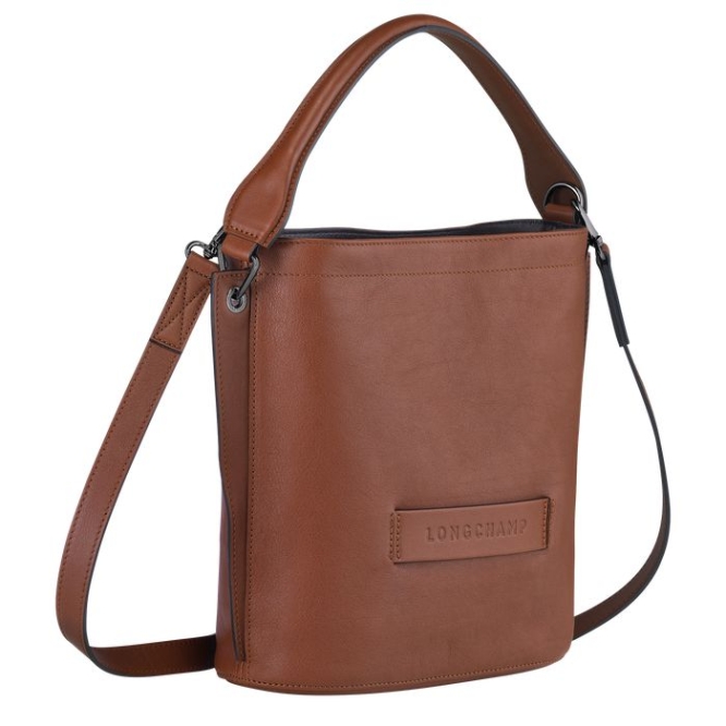 Brown Longchamp 3D Women's Crossbody Bags | US-5672BLX