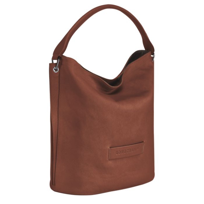 Brown Longchamp 3D Women's Shoulder Bags | US-1049HAR