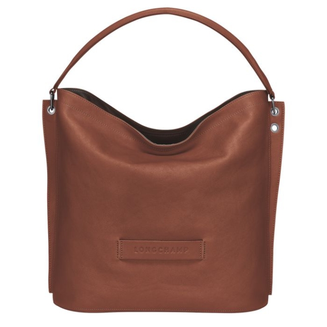 Brown Longchamp 3D Women\'s Shoulder Bags | US-1049HAR