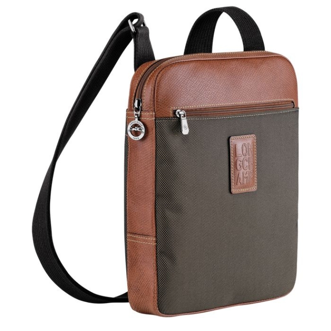 Brown Longchamp Boxford L Men's Crossbody Bags | US-5438RNG