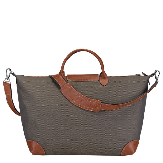 Brown Longchamp Boxford L Men's Travel Bags | US-8619YTF