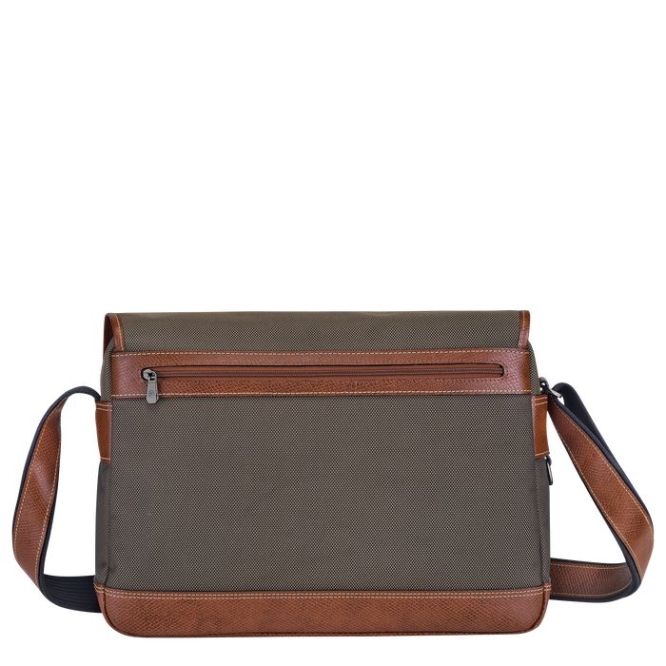 Brown Longchamp Boxford Men's Crossbody Bags | US-9021QRK