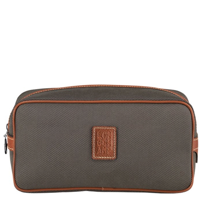 Brown Longchamp Boxford Men\'s Toiletry Bags | US-5213WHO