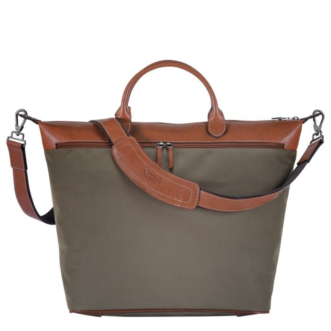 Brown Longchamp Boxford Men's Travel Bags | US-1647IVQ