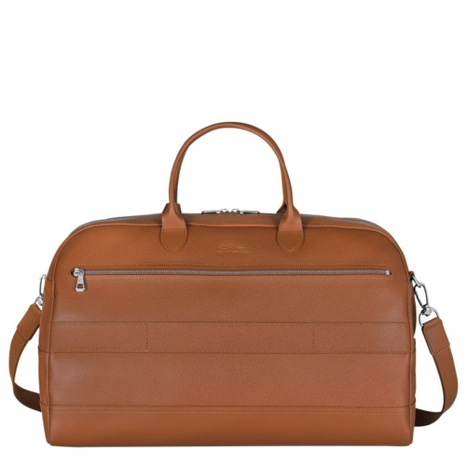 Brown Longchamp Le Foulonné L Men's Travel Bags | US-8392RQP