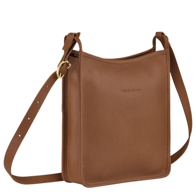 Brown Longchamp Le Foulonné L Women's Crossbody Bags | US-1302WUZ