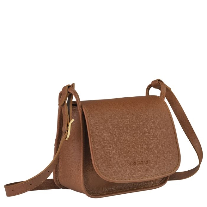 Brown Longchamp Le Foulonné M Women's Crossbody Bags | US-0195PEZ