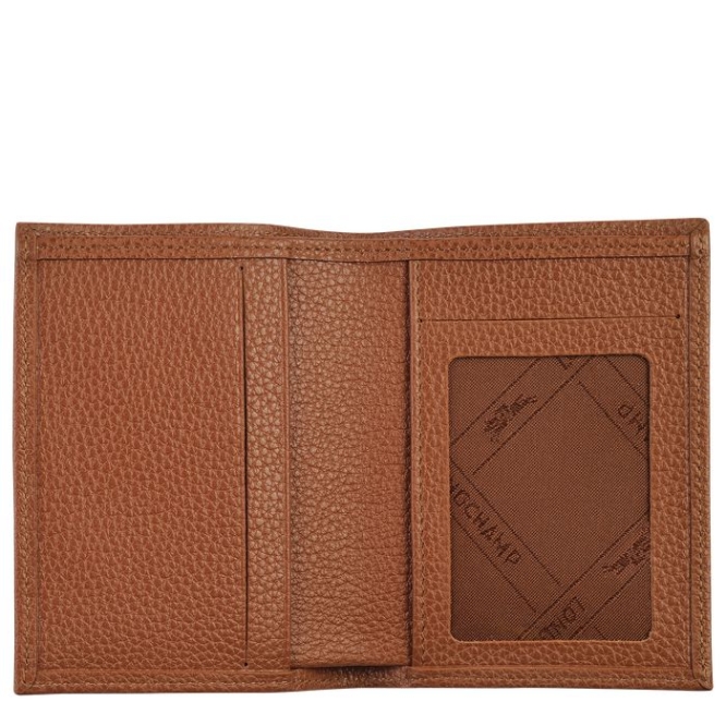 Brown Longchamp Le Foulonné Men's Cardholders & Coin Purses | US-2781VRG