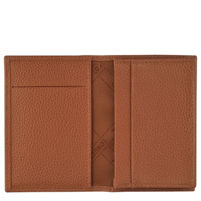 Brown Longchamp Le Foulonné Men's Cardholders & Coin Purses | US-5430HOI