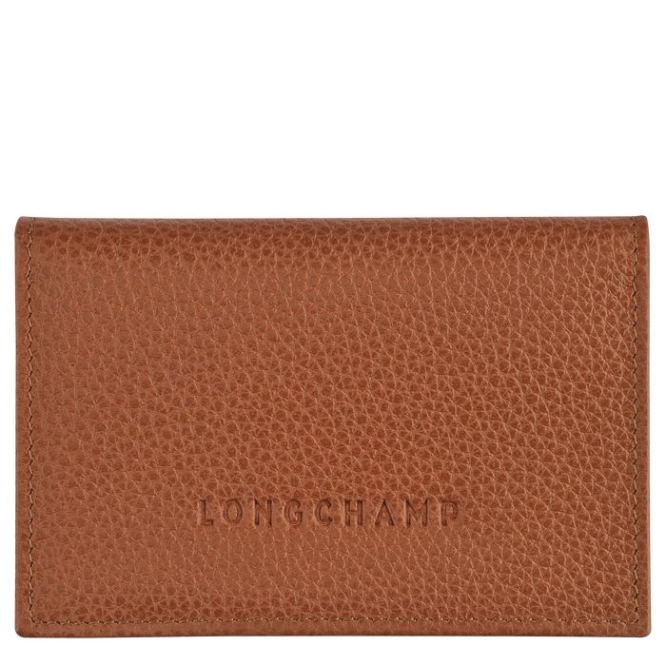 Brown Longchamp Le Foulonné Men\'s Cardholders & Coin Purses | US-5430HOI