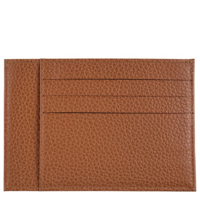 Brown Longchamp Le Foulonné Men's Cardholders & Coin Purses | US-6032TSM