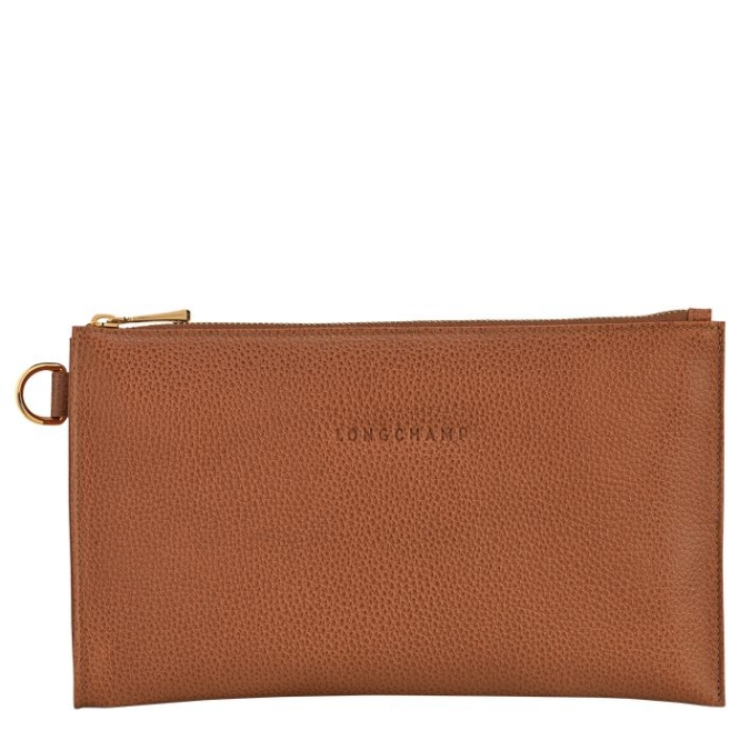 Brown Longchamp Le Foulonné Men's Pouches & Cases | US-4370TGW