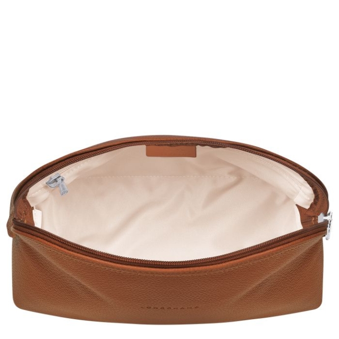 Brown Longchamp Le Foulonné Men's Toiletry Bags | US-7208PEX