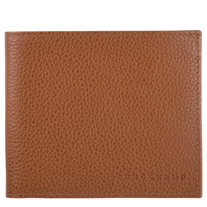 Brown Longchamp Le Foulonné Men\'s Wallets | US-3712WZE