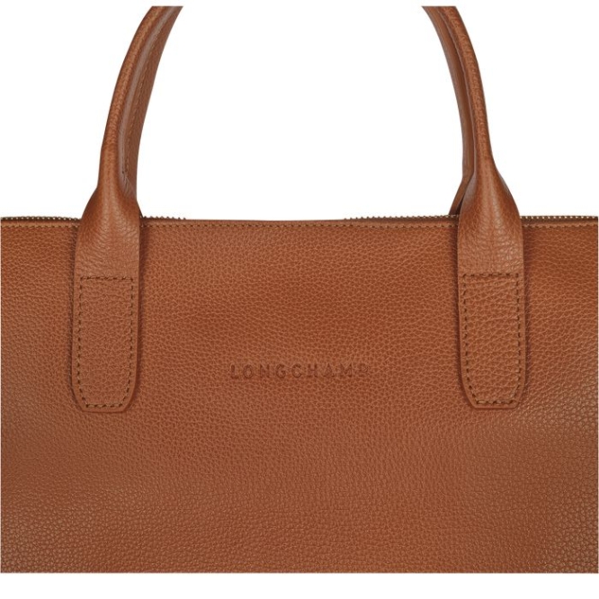 Brown Longchamp Le Foulonné S Men's Document Holders | US-2584MBU