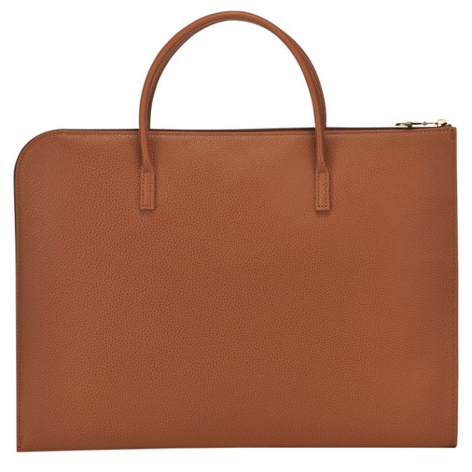 Brown Longchamp Le Foulonné S Men's Document Holders | US-7398JYS