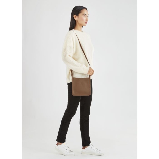 Brown Longchamp Le Foulonné S Women's Crossbody Bags | US-6819TFI