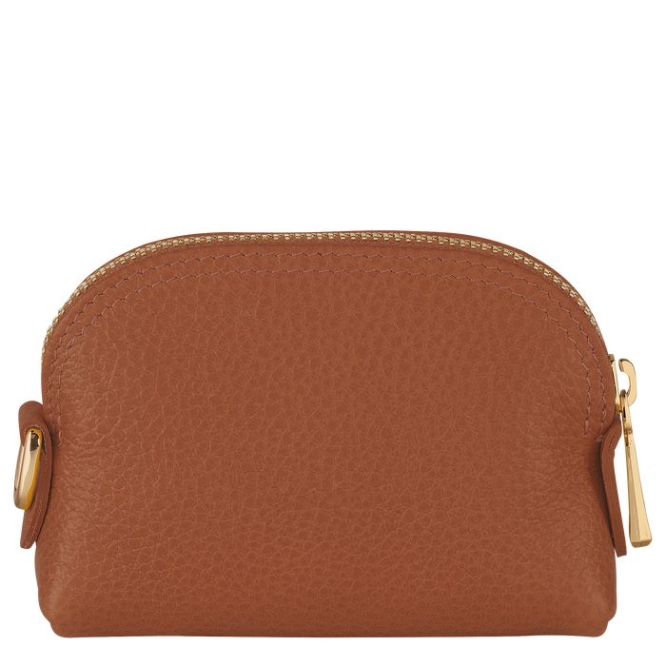 Brown Longchamp Le Foulonné Women's Cardholders & Coin Purses | US-4625SVT