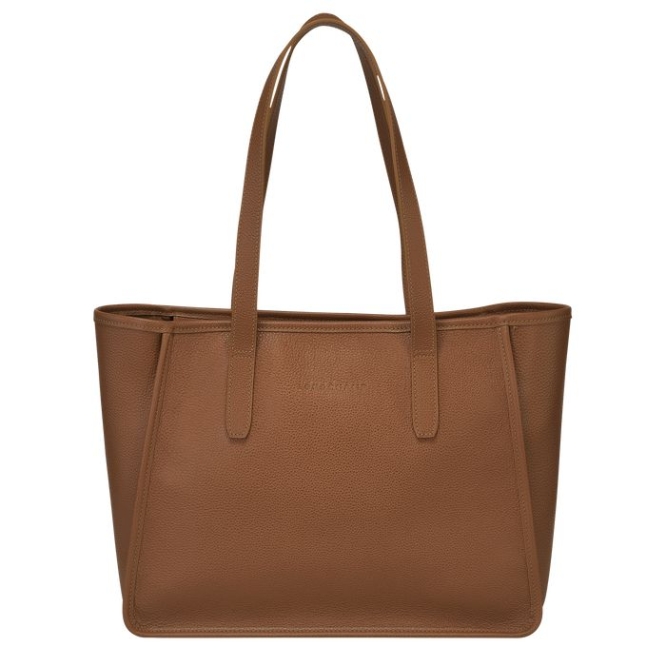 Brown Longchamp Le Foulonné Women\'s Shoulder Bags | US-5930HKD