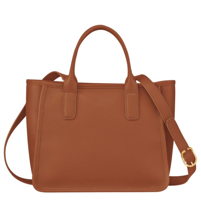 Brown Longchamp Le Foulonné Women's Top-handle Bags | US-3704CTM