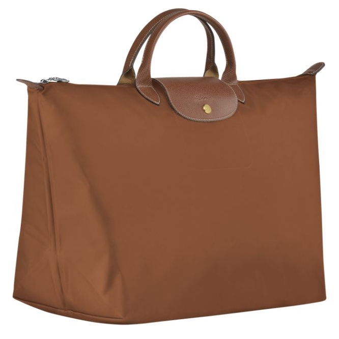 Brown Longchamp Le Pliage L Women's Travel Bags | US-0738RUC