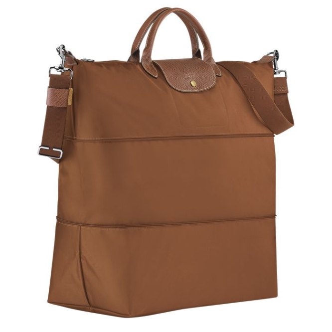 Brown Longchamp Le Pliage Men's Travel Bags | US-7324TOH