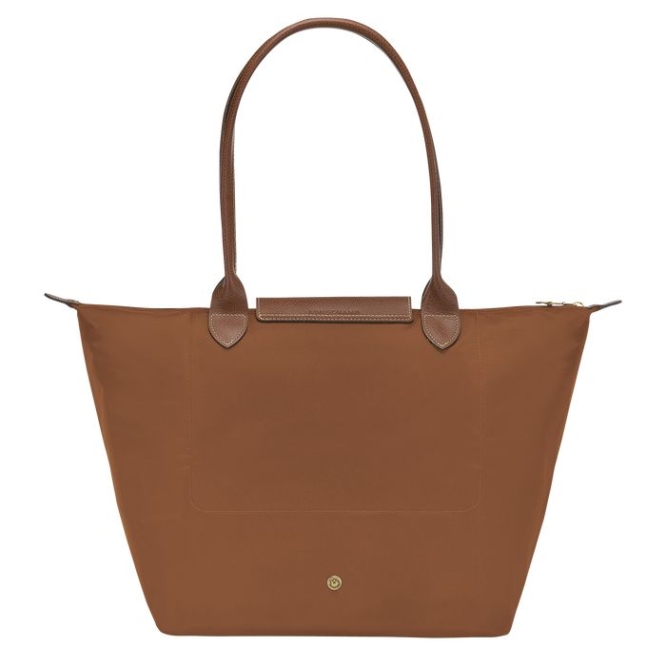 Brown Longchamp Le Pliage Original L Women's Shoulder Bags | US-9528CMW